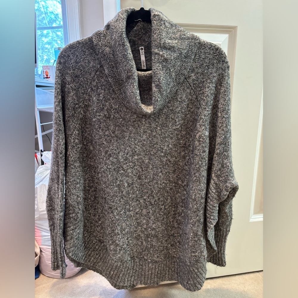 Cowl Neck Tunic Sweater Poncho by Leo and Nicole